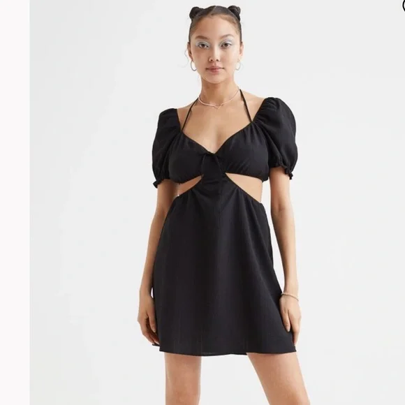Divided | Dresses | Divided By H M Black Cut Out Dress Sz Small | Poshmark